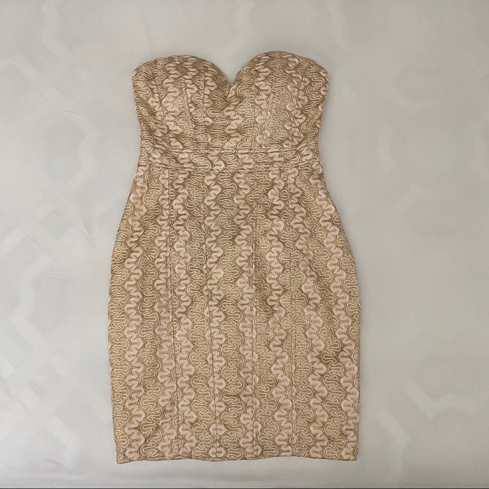 Forever 21 Strapless Lace Mini Dress